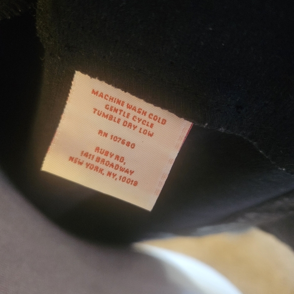 Ruby Rd. Black Croc-Embossed Leather Jacket - Picture 4 of 5